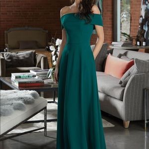 Teal Mori Lee long gown Style # 21596